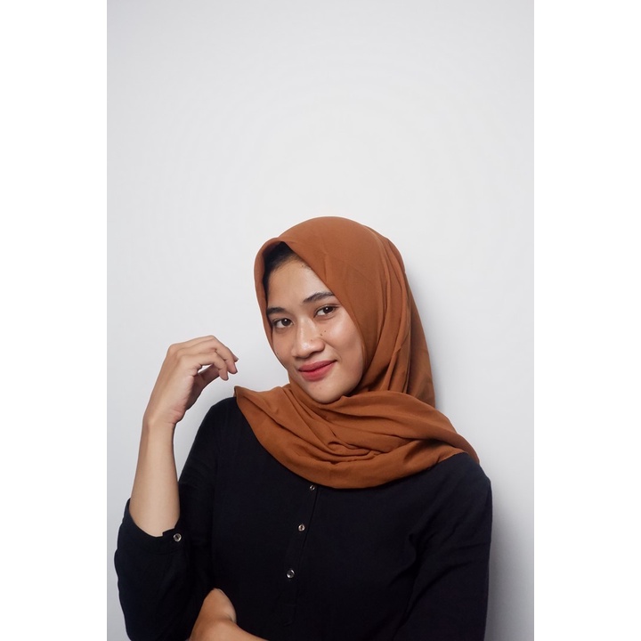 50 warna BELLA SQUARE JILBAB SEGI EMPAT POLLYCOTTON-bella milo