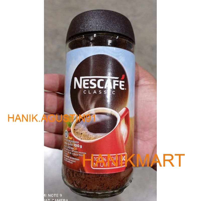 

Nescafe Classic Kopi Instant Kopi Hitam 100gr Jar HM91