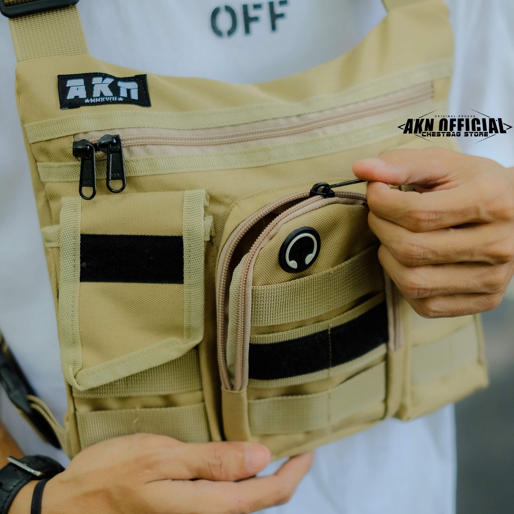 TAS DADA ROMPI TACTICAL ARMY HITAM POLICE ORIGINAL PRIA TERBARU