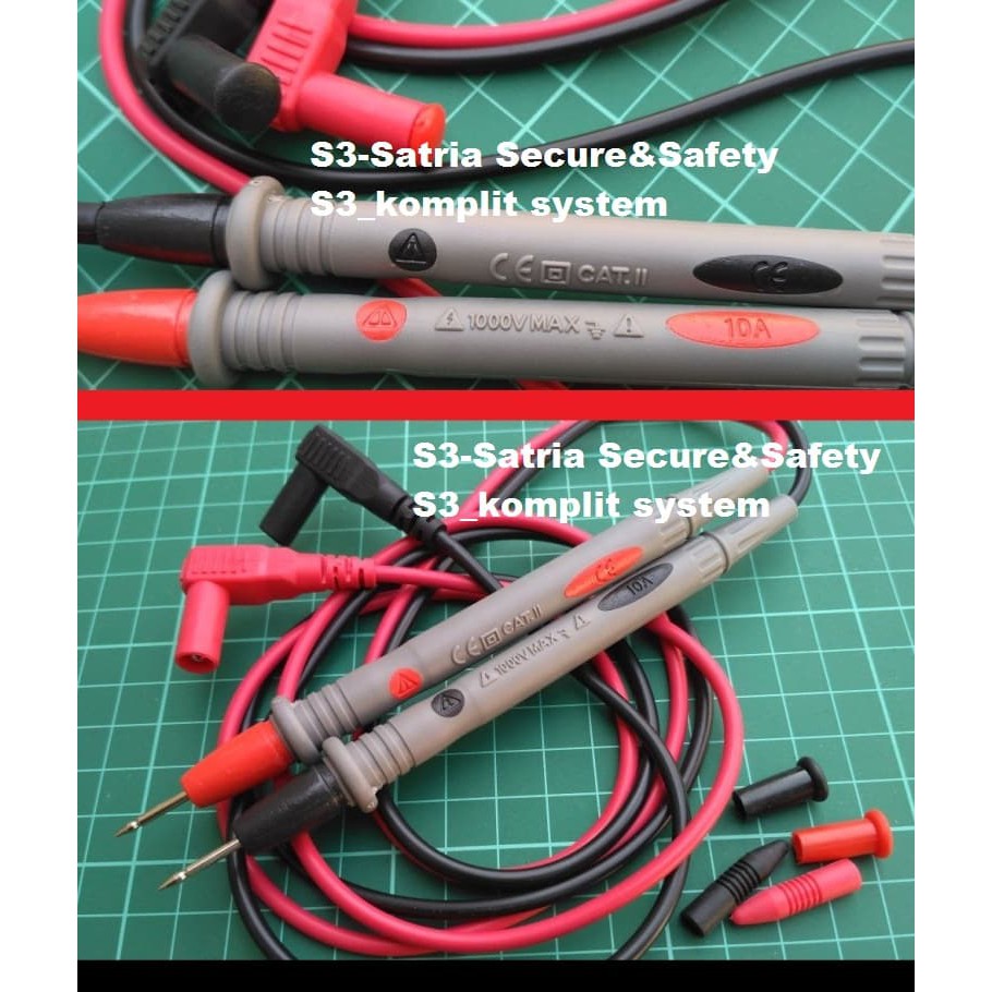 Bagus Kabel Multitester 9205 DT830 830 tang ampere Avometer 1000V 10A
