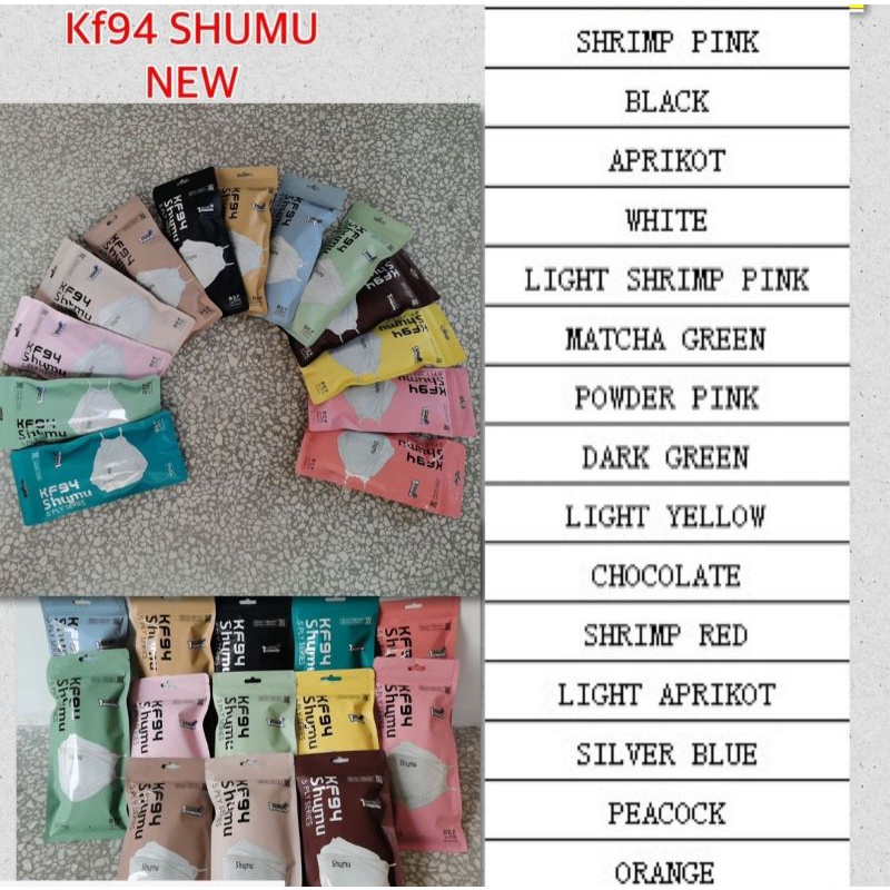 Masker Kf94 5Ply Surgical Mask Embos Shumu Premium Tebal isi 10pcs