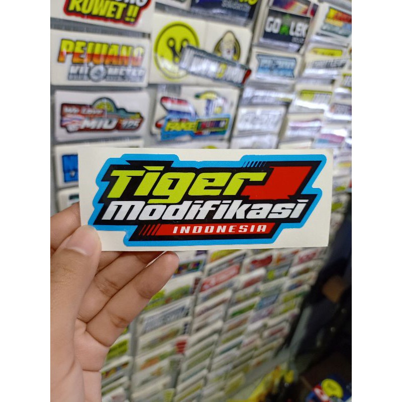 sticker printing TIGER MODIFIKASI