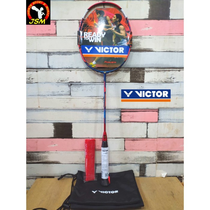 RAKET BADMINTON VICTOR SPIDERMAN MADE IN TAIWAN 30LBS FREE TAS GRIP