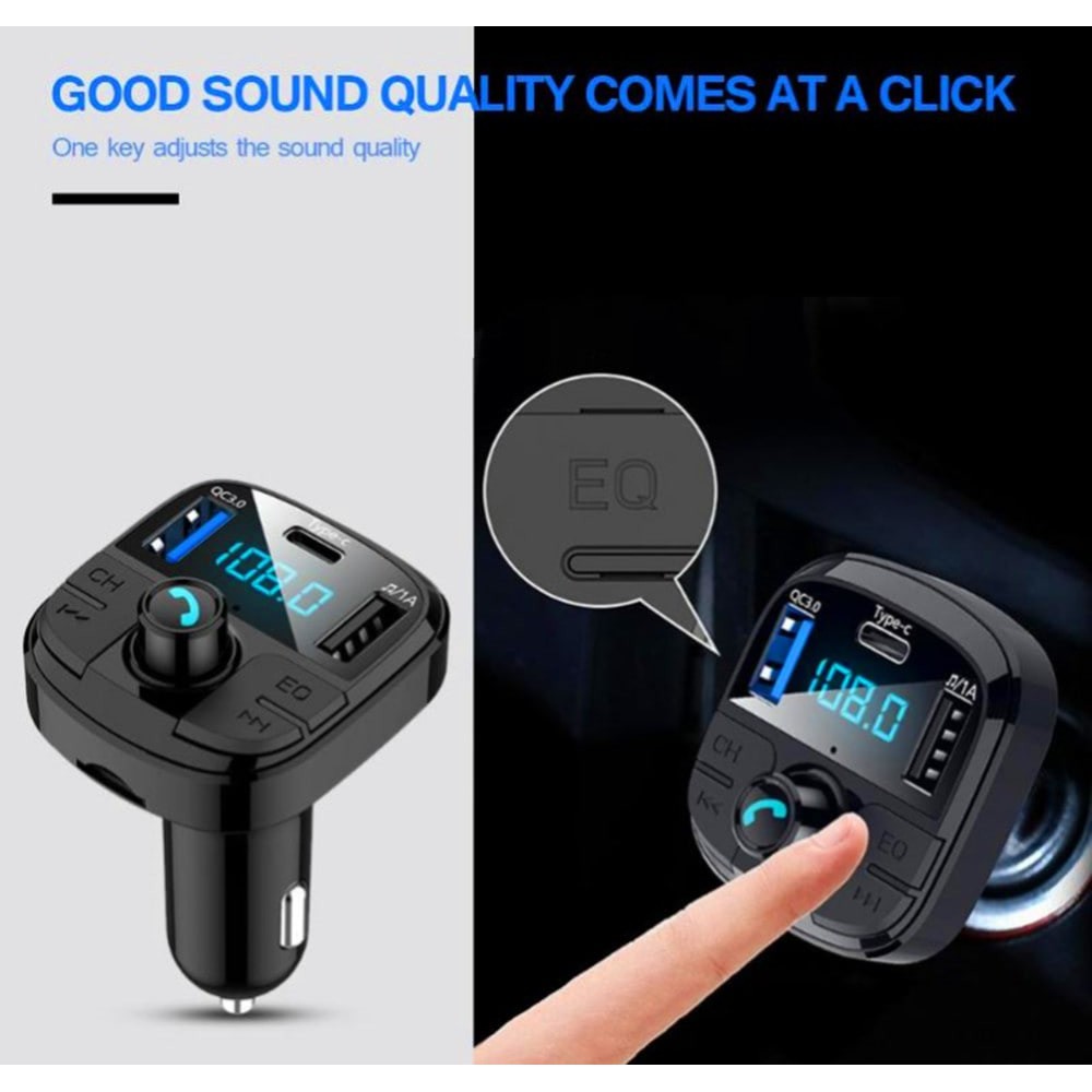 AKN88 - BT29 - Car Charger Dan Bluetooth FM Transmitter Speaker