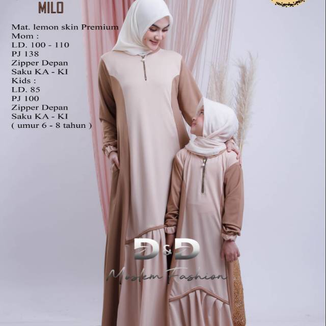 GAMIS MUSLIMAH MOM AND KIDS JELITA CP ORI D&D BOYAZY STORE