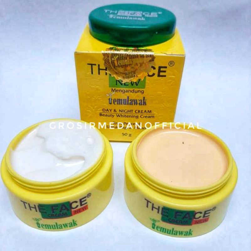 THE FACE TEMULAWAK BPOM ORIGINAL - CREAM DAY AND NIGHT - KRIM SIANG MALAM TEMULAWAK - MEMBUAT KULIT PUTIH LEMBUT DAN SEHAT