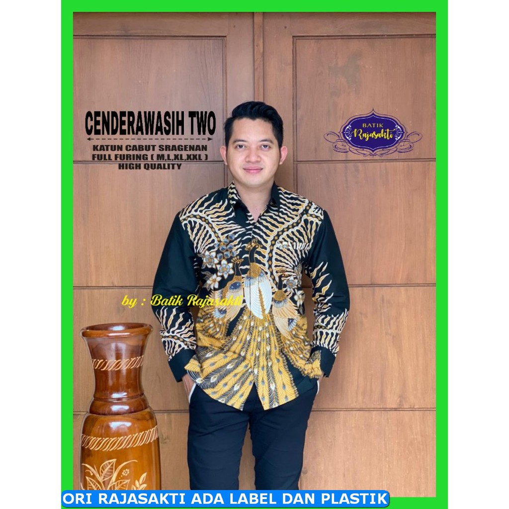 CENDRAWASIH RAJASAKTI KEMEJA BATIK SOLO PRIA LENGAN PANJANG LAPIS FURING ATASAN BATIK PREMIUM MODERN KATUN HALUS BAHUWIRYA  BANAMITRA BANAMITRA PUTIH BANGSAWAN BAYU PUTRA BERLIAN BIRU BHARATAYUDA BIMASENA BIRENDRA BIRU INDAH BRAHMAKERTA BRAHMAKERTA MERAH