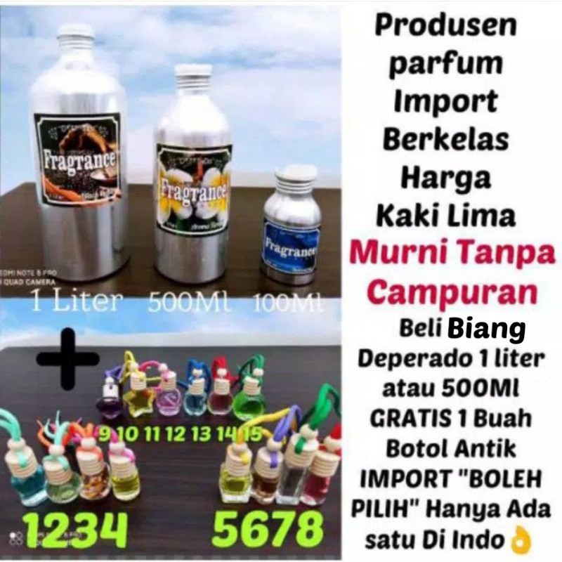 (JIDIL 2) BIBIT PARFUM MURNI DEPERADO 1 LITER