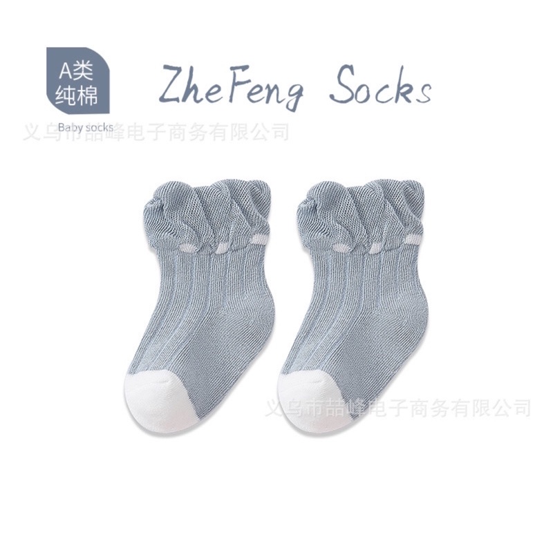 Kaos Kaki Anak Bayi Perempuan Pendek Tipis Model Stitch / Baby Socks