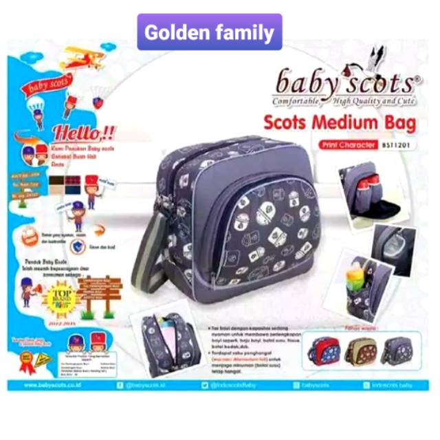 Baby Scots Medium Simple Bag Karakter Cetak BST1201