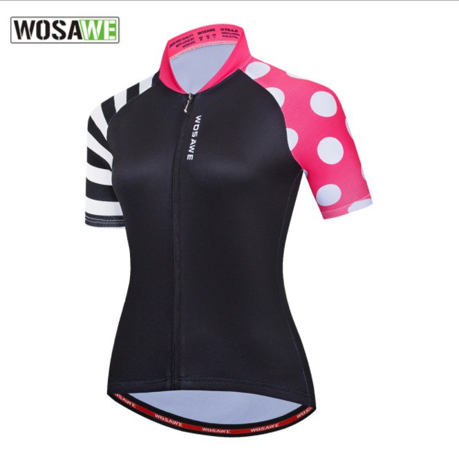 Jersey Cycling Women breathable casual short-sleeved Top Merk WOSAWE
