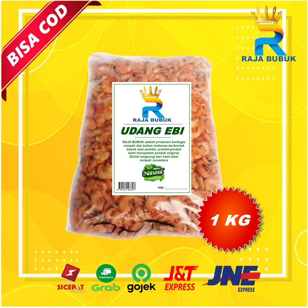 

UDANG EBI KERING ASLI KUALITAS PREMIUM RAJA BUBUK ISI 1 KG