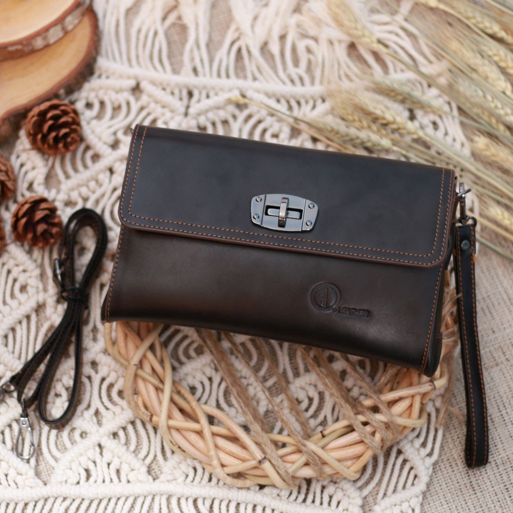 Tas Selempang WANITA / Sling Bag CEWEK Asli Kulit Sapi QI LEATHER HB10