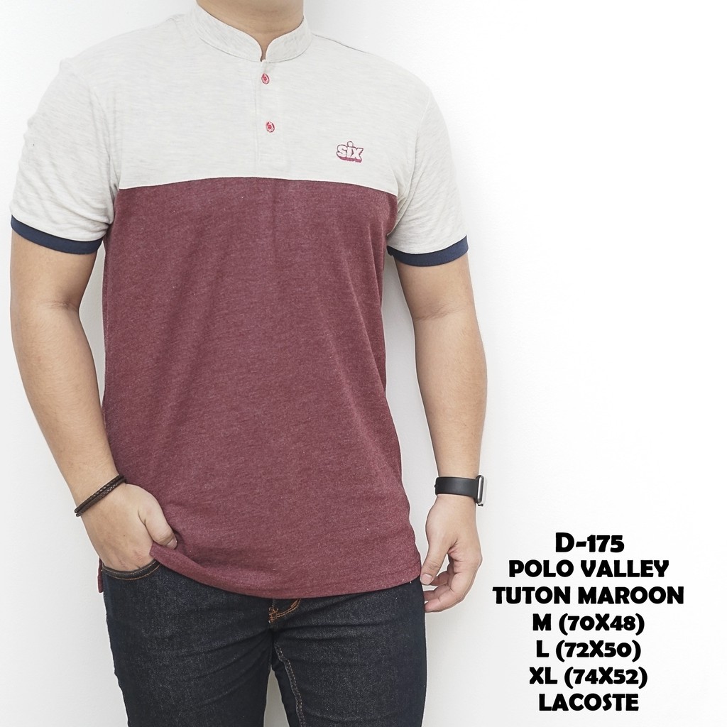 POLO SHIRT SHANGHAI KAOS BAJU KERAH BERKERAH DISTRO POLOS COWOK PRIA LACOSTE MIX ABU ABU MARUN D175