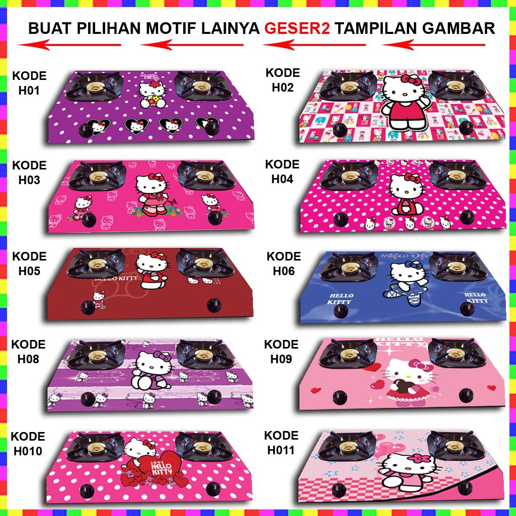 Stiker Kompor 2 Tungku Motif Hellokitty Shopee Indonesia