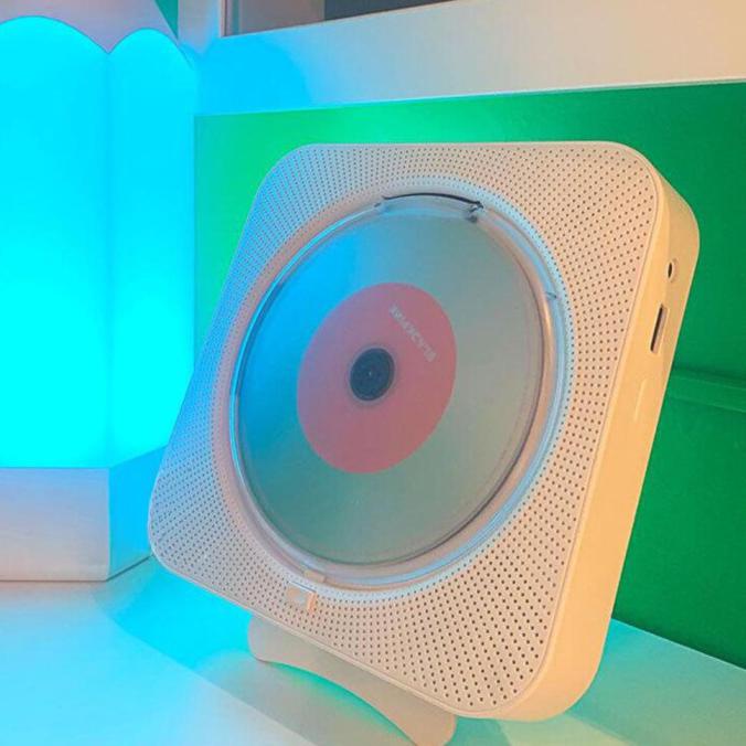 Big Sale DVD VCD MP3 KPop BTS Media Player Portable Bluetooth - Putih Diskon