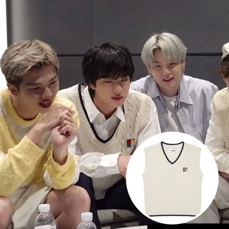 BTS jin pick vest ames box / korean idol vest