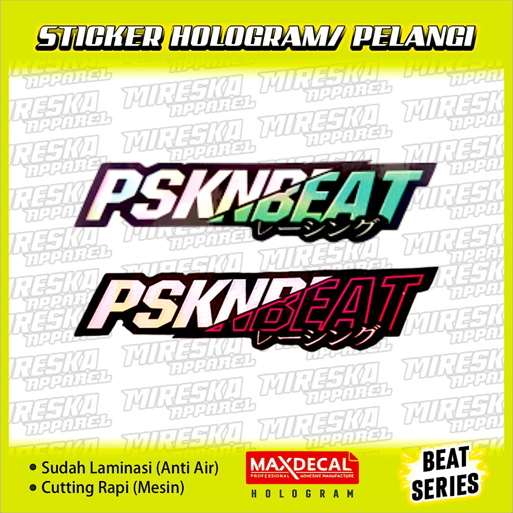 Terbaru Stiker Viral Hologram Terlaris Aesthetic PSKNBEAT Series / Sticker Kata Kata / Sticker Motor