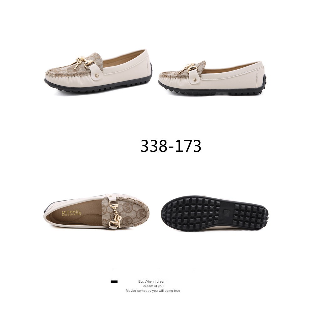 Suki Canvas and Leather Loafers 338-173