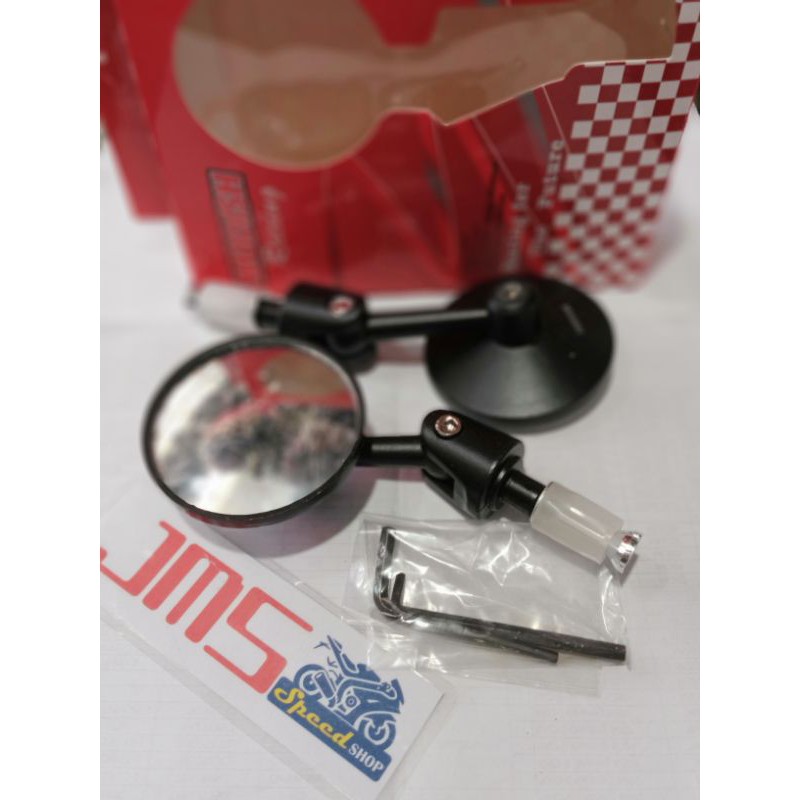 kaca spion jalu bulat bar end spion ujung stir universal honda yamaha Suzuki kawasaki