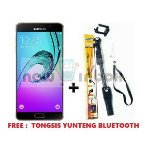 SAMSUNG GALAXY A7 2016 ( SM - A710 ) - GOLD + FREE TONGSIS YUNTENG BLUETOOTH