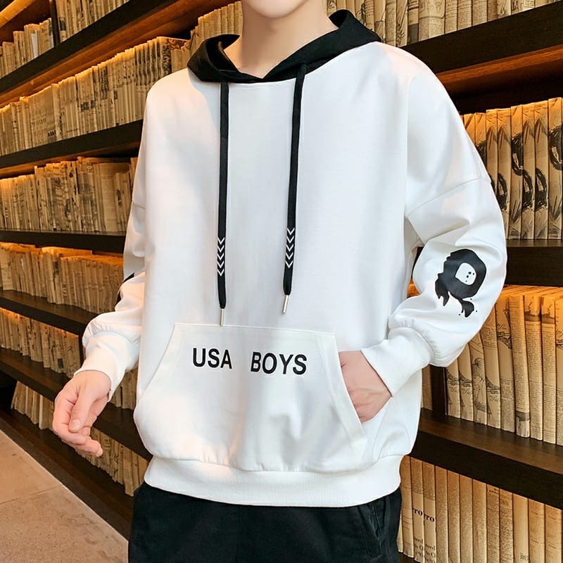 SWEATER HOODIE COWOK PRIA JUMPER FASHION RR LENGAN PANJANG DISTRO PREMIUM