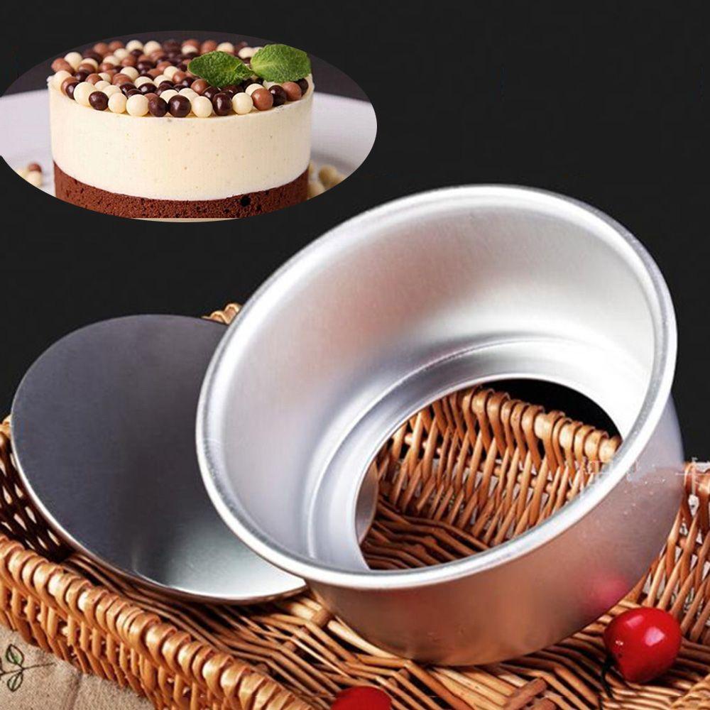 Populer 4/6inch Loyang Kue Bakeware Dish Motif Bulat Bahan Aluminium Alloy Die