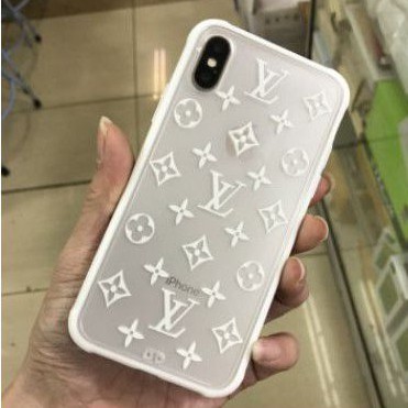 CASE ACRYLIC DOVE MODEL LV BRANDED FOR IPHONE X/XS