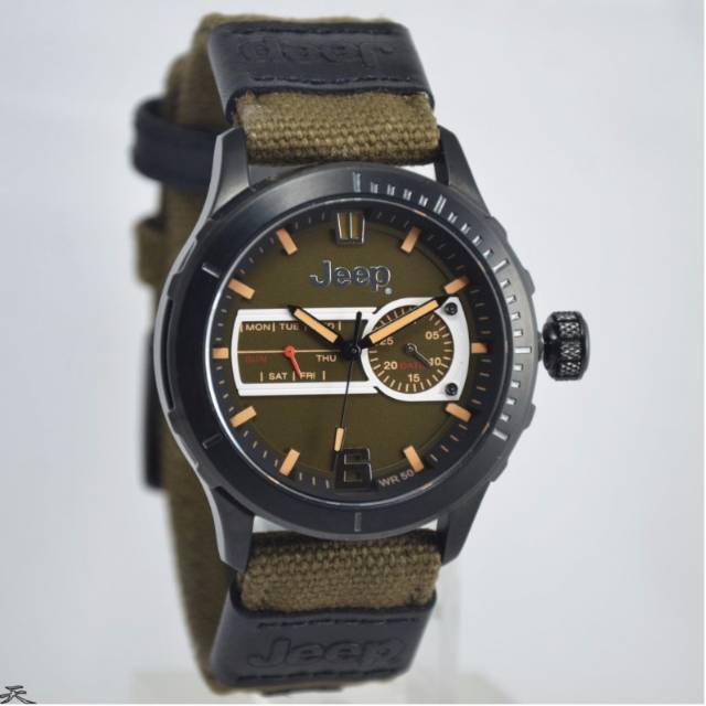 Jam Tangan Pria Jeep JPW65603 Kanvas Original Murah
