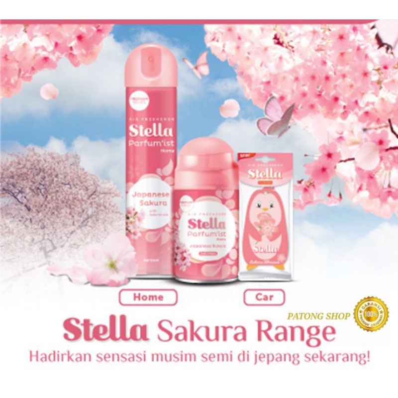 Stella Japanese Sakura Pengharum Ruangan Aerosol 350+50 ml