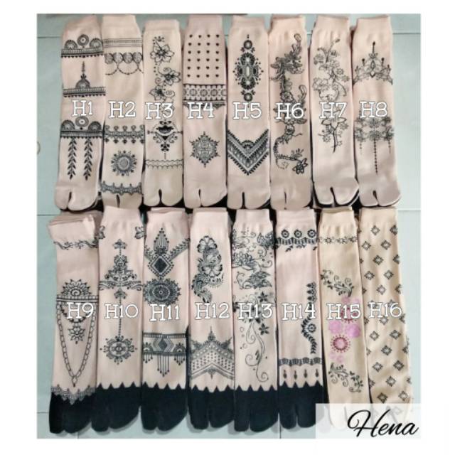 kaoskaki jempol motif panjang sizeL warna (Nylon Spandek)