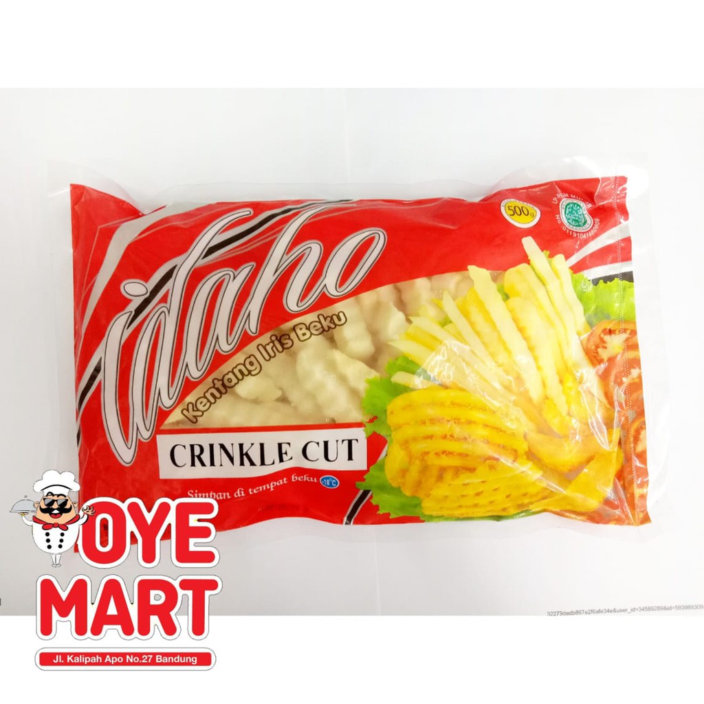 CRINKLE CUT 500GR IDAHO KENTANG GORENG BEKU FRENCH FRIES