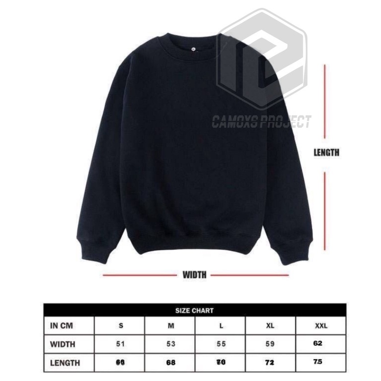 Sweater Crewneck Sweatshirt Hitam List Wake Up SIZE M - XXL Cowok Cewek / Pria Wanita Terlaris