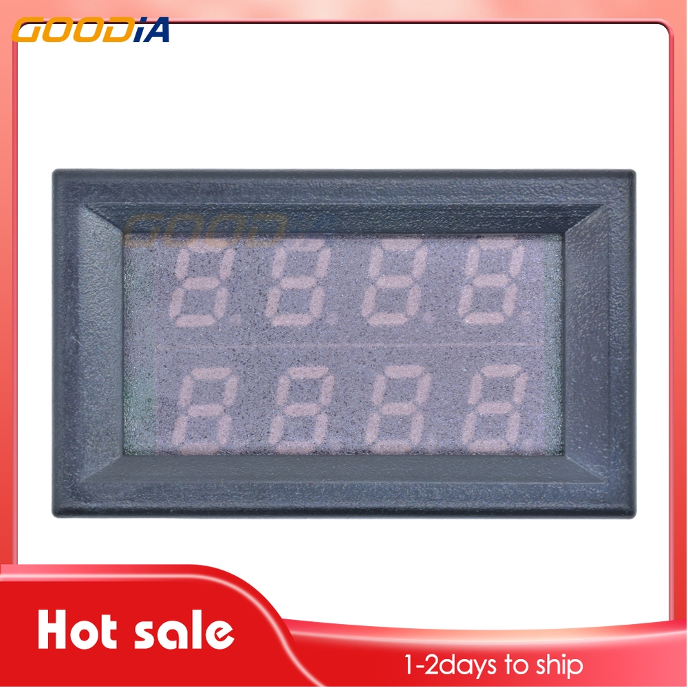 Voltmeter Ammeter Digital Dc 0-200v 10a Dengan 4 Bits 5 Kabel