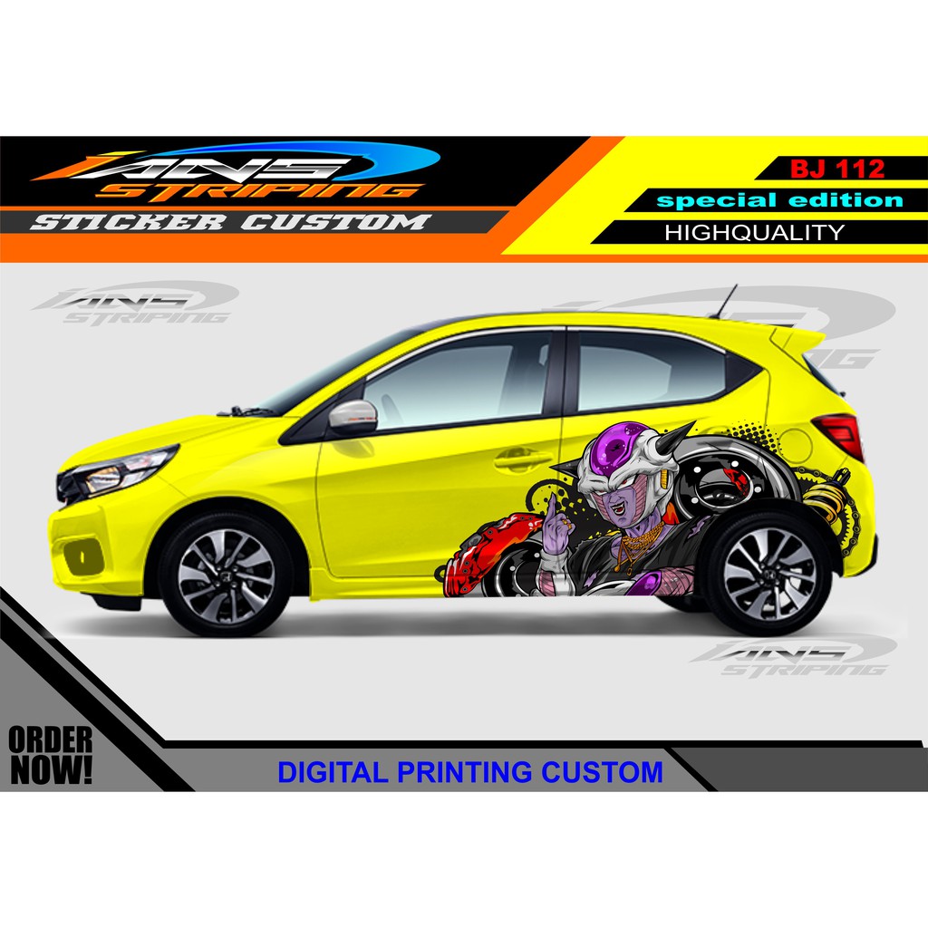 DECAL STIKER HONDA BRIO / PROMO STIKER MOBIL AGYA AYLA / STICKER HONDA JAZZ / STICKER DECAL MOBIL