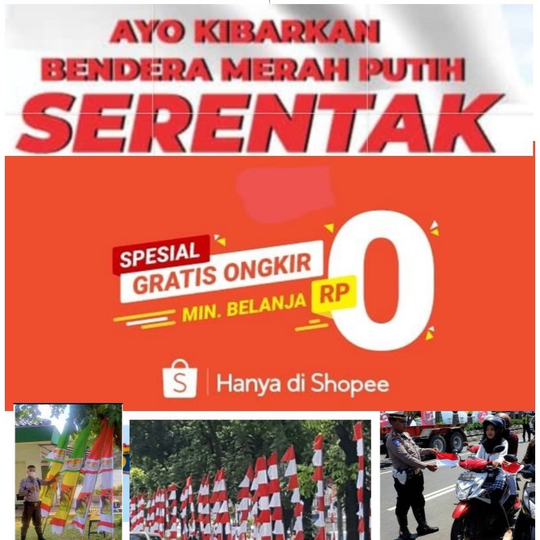 

BENDERA MERAH PUTIH / UMBUL UMBUL 8 GELOMBANG / BANDIR SPANDUK DIRGAHAYU RI WARNA WARNI