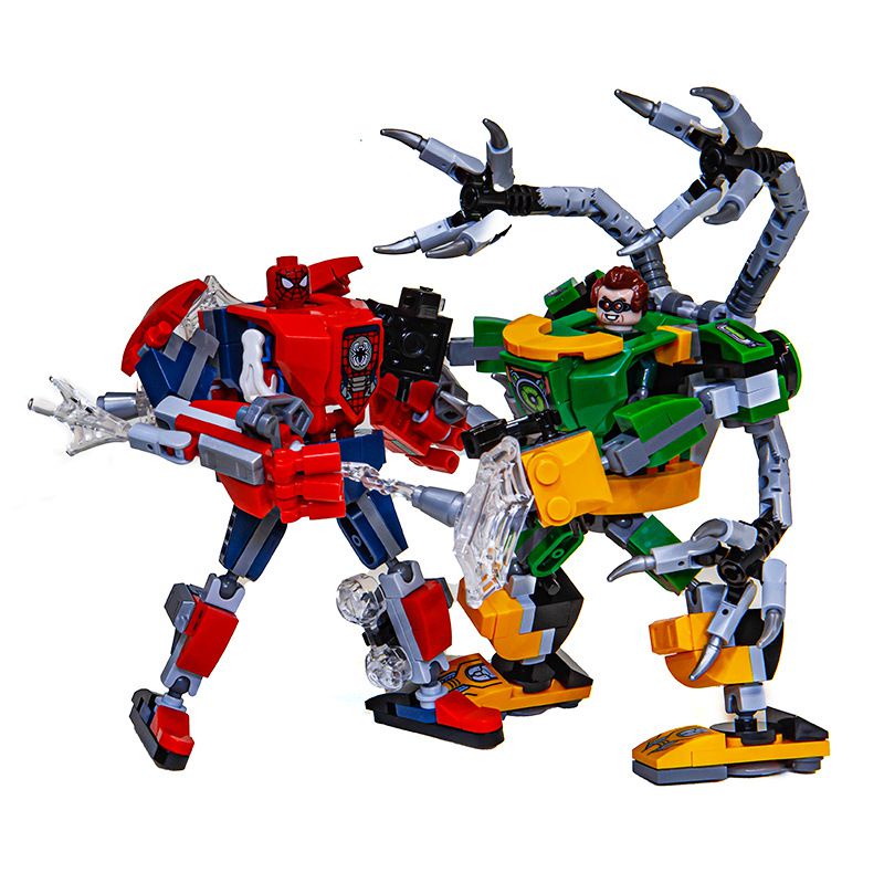 Man Spider Dr Transformers Gurita Mecha Wars Blok Bangunan Rakitan Anak