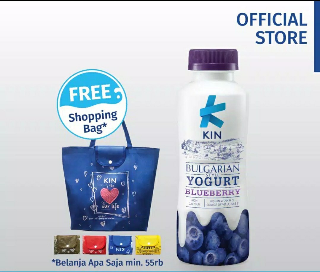 KIN Bulgarian Yogurt Blueberry 200 ml Shopee  Indonesia