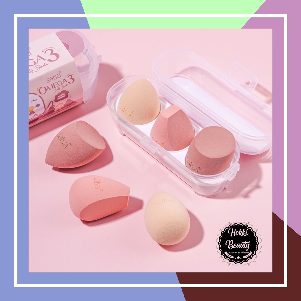 SALSA Omega 3 Beauty Blender - Sponge Makeup - Sponge Bedak