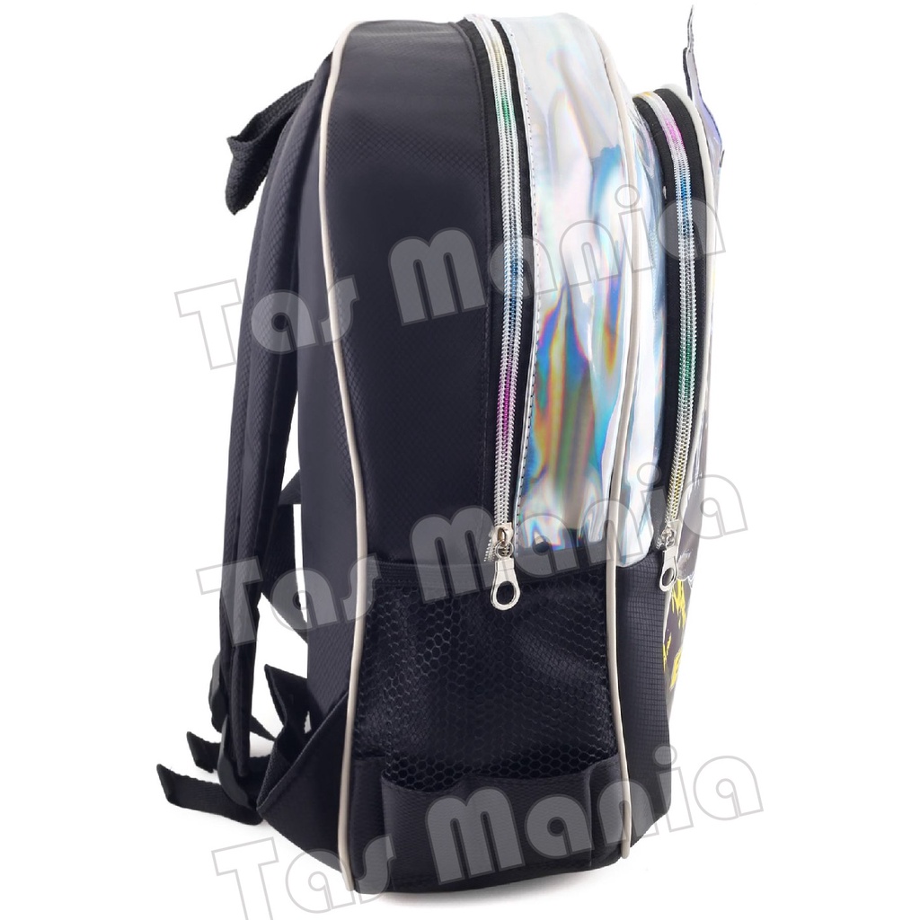 Tas Anak Laki Laki Karakter - PUNCH HEADBUT 3D HOLOGRAM FREE BOTOL School Bag - Tas Sekolah Anak - Best Seller