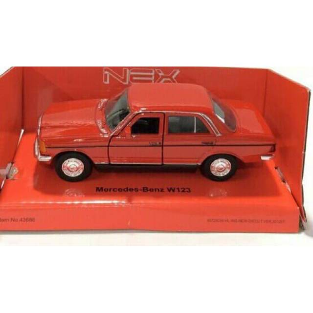 Diecast Welly Nez 1/36 Mercedes Benz W123 Merah
