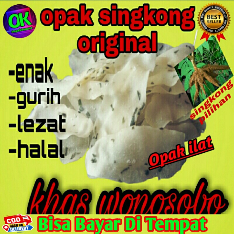 

snack opak ilat keripik kripik kerupuk krupuk cemilan camilan singkong mentah kiloan grosir 1 kg murah enak original renyah khas wonosobo