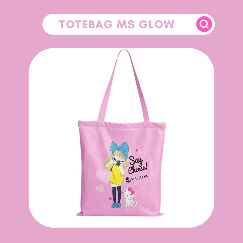TAS MS GLOW TOTEBAG MS GLOW BABY PINK