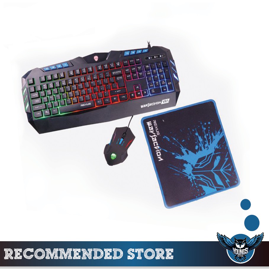 REXUS WARFACTION VR1 KEYBOARD MOUSE MOUSEPAD COMBO