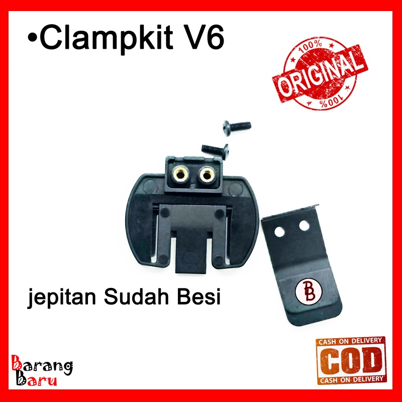 Headset dan Clampkit untuk Intercom Helm V4 or V6 Pro-1