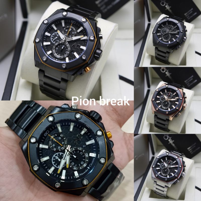 Jam Tangan Pria Alexandre Christie Collection 9601 Stainles steel | AC9601 rantai  [ORIGINAL]
