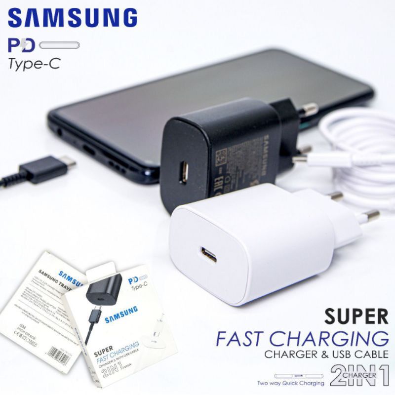 Travel Charger SAMSUNG NOTE 10 Ori 100% PD Type C Super Fast Charging