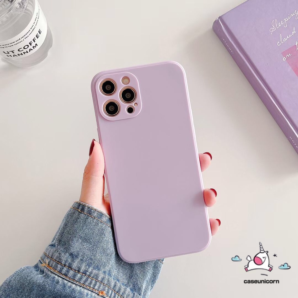 Soft Case TPU Warna Polos Untuk Vivo Y20 Y20i Y15 Y12 Y11 Y17 Y12i Y33T Y30 Y50 Y30i Y12s Y20s