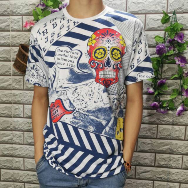 Tshirt kaos marcelo burlon.kaos murah meriah