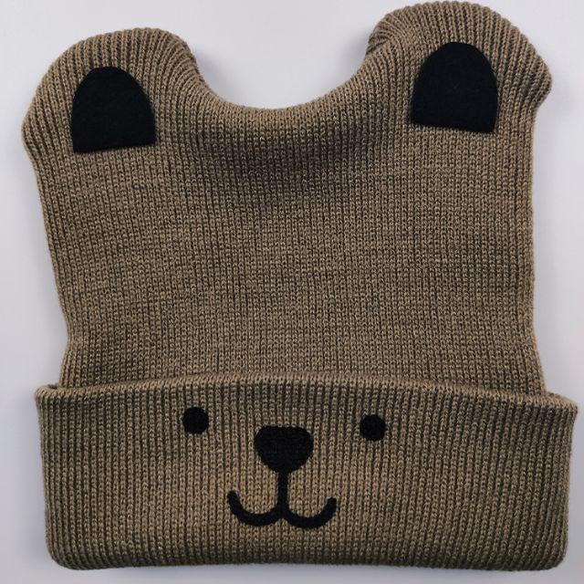 TOKO1234. TOPI KUPLUK RAJUT BAYI TELINGA DOGGY / TOPI KUPLUK UNISEX/ KUPLUK KEREN-Coklat